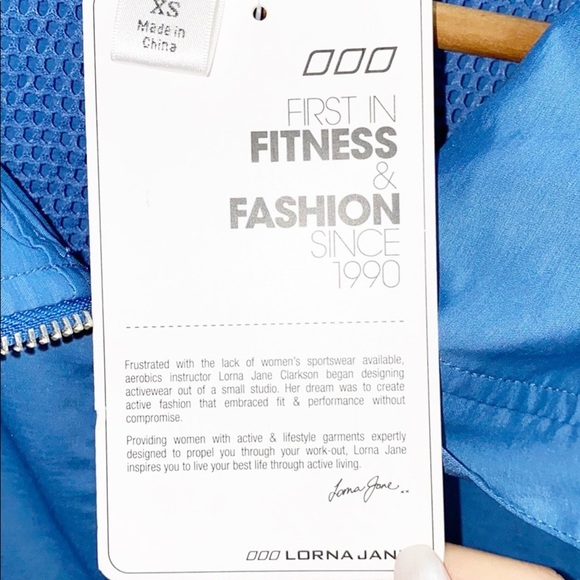 Lorna Jane Night Runner Blue Cosmic Dust Active Jacket - Picture 7 of 16